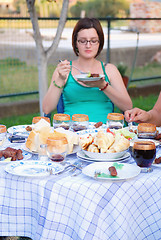 Image showing outside lunch