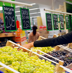 Image showing buying food in supermarket