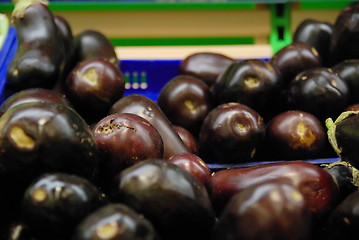 Image showing  eggplant in supermarket