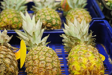 Image showing ananas in supermarket