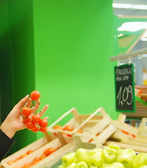 Image showing buying tomato