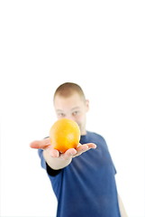 Image showing man with orange