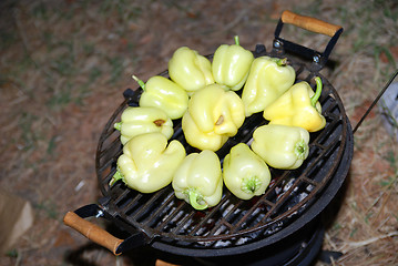 Image showing barbecued peppers