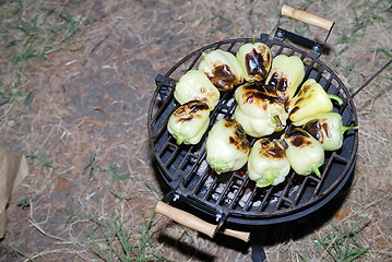 Image showing barbecued peppers