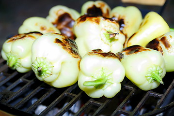 Image showing barbecued peppers