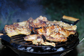 Image showing chicken on grill