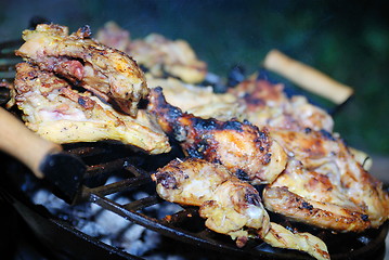 Image showing chicken on grill