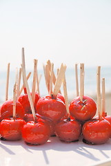 Image showing apple on stick