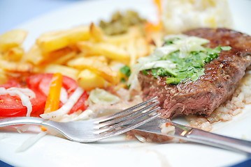 Image showing juicy steak 