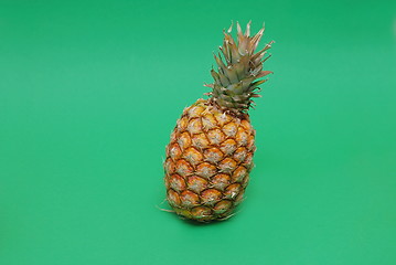 Image showing ananas on green background