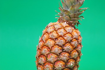 Image showing ananas on green background
