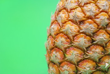 Image showing ananas on green background