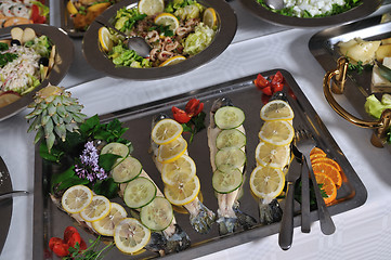 Image showing buffet food