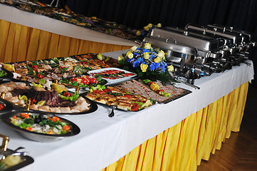 Image showing buffet food