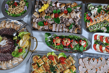 Image showing buffet food