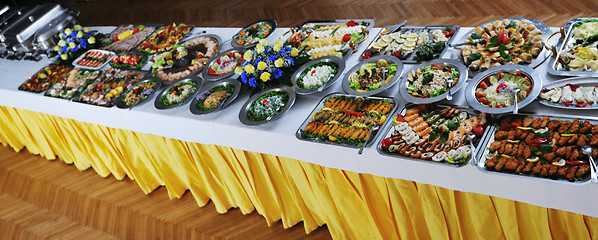 Image showing buffet food