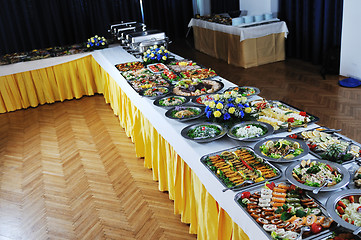 Image showing buffet food