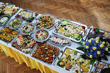 Image showing buffet food