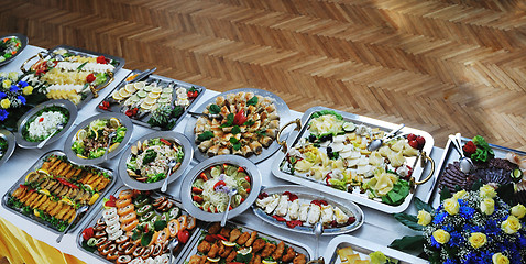 Image showing buffet food