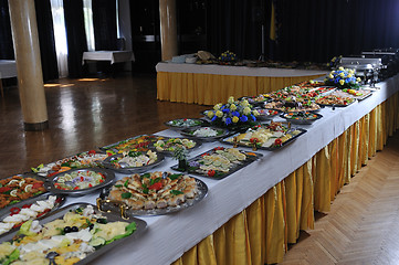 Image showing buffet food