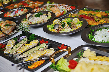 Image showing buffet food