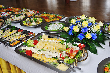 Image showing buffet food