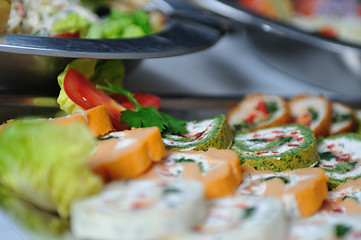 Image showing buffet food