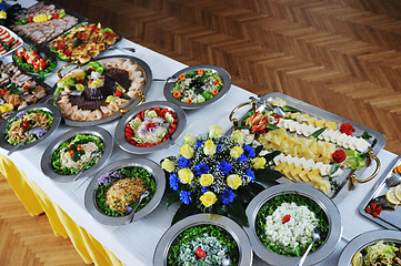 Image showing buffet food