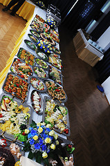 Image showing buffet food