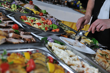 Image showing buffet food