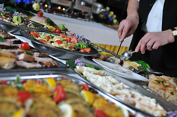 Image showing buffet food