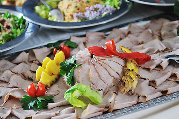 Image showing buffet food