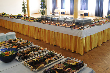 Image showing buffet food