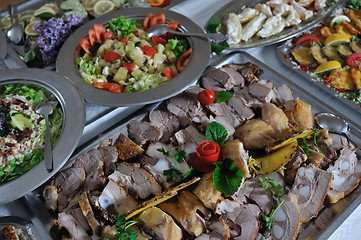 Image showing buffet food