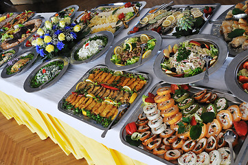 Image showing buffet food