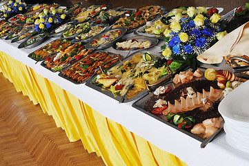 Image showing buffet food