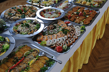 Image showing buffet food