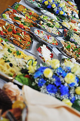 Image showing buffet food