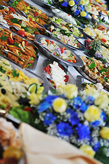 Image showing buffet food