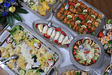 Image showing buffet food