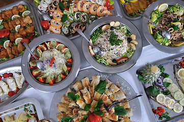 Image showing buffet food