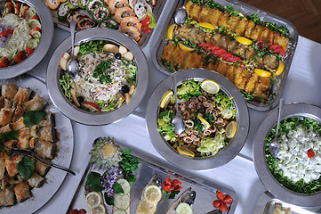 Image showing buffet food