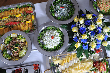 Image showing buffet food