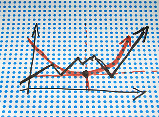 Image showing stock graph drawing