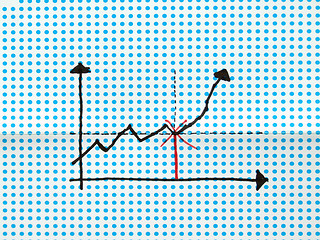 Image showing stock graph drawing