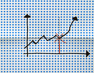 Image showing stock graph drawing