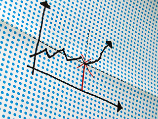 Image showing stock graph drawing