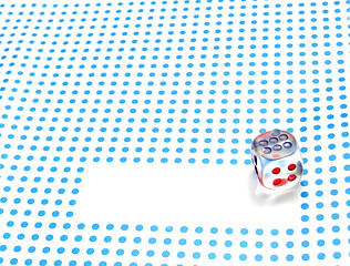 Image showing empty space to write and dice