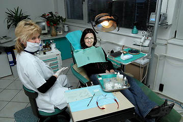 Image showing at dentist