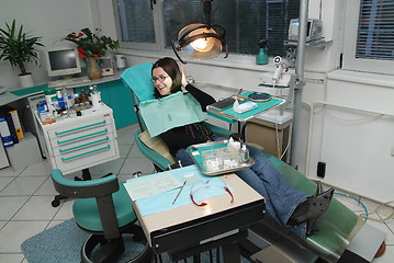 Image showing at dentist